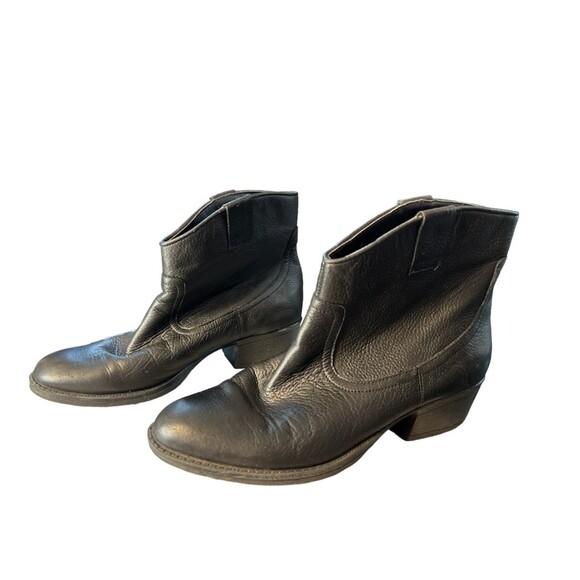 Kenneth Cole booties 8.5 M hot step cowboy black leather boots women's - Picture 6 of 10